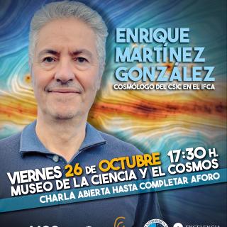 Cartel de la charla ¿qué sabemos del Universo? 
