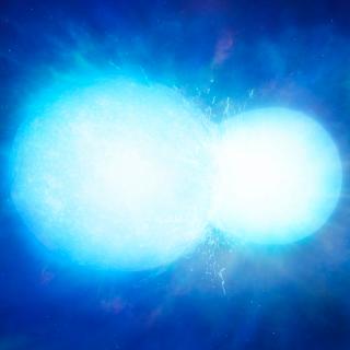 Artistic representation of the white dwarf star