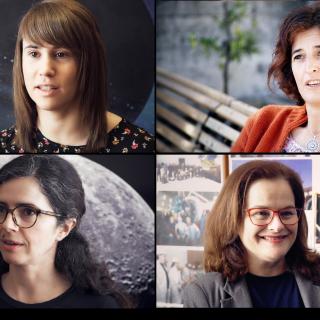 Lucía González Cuesta, Susana Delgado Marante, Julia de León Cruz y Mary Barreto Cabrera