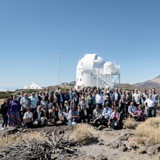 The attendees at the Research Infrastructures Conference visiting the OT