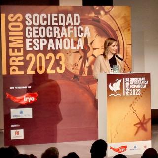 Eva Villaver en la entrega de los Premios SGE 2023