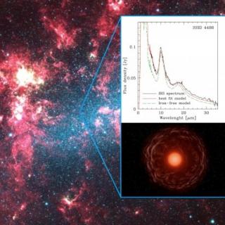 Infrared image of the Large Magellanic Cloud 