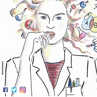 Cartel del Día Internacional de las Mujeres y las Niñas en la Ciencia. Diseño: María del Álamo Ortega. Cartel del Día Internacional de las Mujeres y las Niñas en la Ciencia. Diseño: María del Álamo Ortega.
