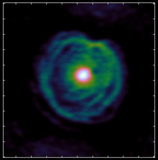 Red giant spiral-shaped winds