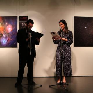 Opening of the exhibition "100 square moons" in the Instituto Cervantes of Tokio