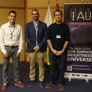 From left to right: Aleix Roig, Ignacio Trujillo y Raúl Infante-Sáinz. Credit: Alejandra Rueda Moral (IAC). From left to right: Aleix Roig, Ignacio Trujillo y Raúl Infante-Sáinz. Credit: Alejandra Rueda Moral (IAC).