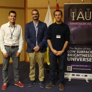 From left to right: Aleix Roig, Ignacio Trujillo y Raúl Infante-Sáinz. Credit: Alejandra Rueda Moral (IAC). 