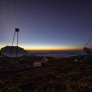 Los telescopios MAGIC en el Observatorio del Roque de los Muchachos