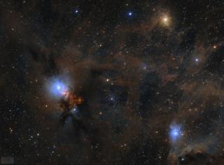 Optical image of the Perseus molecular cloud Optical image of the Perseus molecular cloud, a widely-known region of intense stellar formation. The interstellar dust, which generates the AME, is clearly visible, as it reflects light from nearby stars. Image credit: APOD 2017 January 14, Lóránd Fényes.