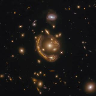 Image taken by the Hubble Space Telescope of the Einstein ring GAL-CLUS-022058s, located in the constellation of Fornax. Credit: ESA/Hubble & NASA, S. Jha; Acknowledgment: L. Shatz