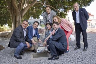 In the image, from left to right: José Alberto Díaz Domínguez, the Mayor of San Cristóbal de La Laguna; Antonio Martinón Cejas, Rector of the Universidad de La Laguna (ULL); Pablo Martín Carbajal, Director General of Asuntos Económicos con África del Gobi In the image, from left to right: José Alberto Díaz Domínguez, the Mayor of San Cristóbal de La Laguna; Antonio Martinón Cejas, Rector of the Universidad de La Laguna (ULL); Pablo Martín Carbajal, Director General of Asuntos Económicos con África del Gobi