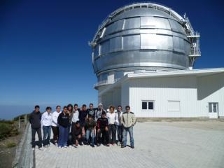 Visita al Gran Telescopio CANARIAS (GTC) del ORM, en Garafía, (La Palma) del IES Alonso Pérez Díaz en el año 2010. Crédito: IES Alonso Pérez Díaz. 8501