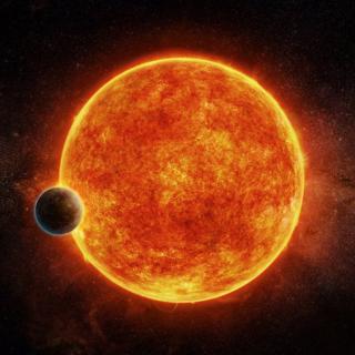 An artist’s impression of the newly-discovered rocky exoplanet, LHS 1140b. This planet is located in the liquid water habitable zone surrounding its host star, a small, faint red star named LHS 1140. The planet weighs about 6.6 times the mass of Earth and An artist’s impression of the newly-discovered rocky exoplanet, LHS 1140b. This planet is located in the liquid water habitable zone surrounding its host star, a small, faint red star named LHS 1140. The planet weighs about 6.6 times the mass of Earth and