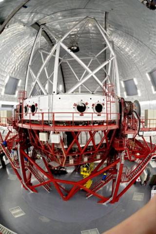 Estructura del Gran Telescopio CANARIAS.Crédito: Miguel Briganti (IAC/SMM) 8066