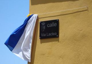 Momento de la inauguración de la Calle Vía Láctea en el municipio de la Villa de Garafía (La Palma) 8105