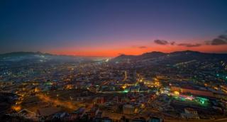 Fotografía panorámica de La Laguna al anochecer. Daniel López. elcielodecanarias.com 8171