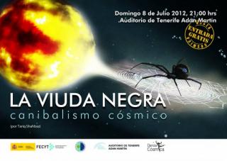Cartel del espectáculo de danza contemporánea “La viuda negra, canibalismo cósmico”. 8192