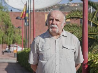 Yakiv Pavlenko during his stay at the Instituto de Astrofísica de Canarias (IAC). Credit: Elena Mora (IAC).