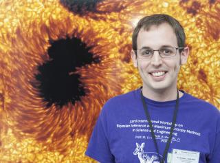 Brendon J. Brewer, investigador de la Universidad de Auckland (Nueva Zelanda), es uno de los profesores en la 26ª edición de la Winter School of Astrophysics del Instituto de Astrofísica de Canarias (IAC). Crédito: Miguel Briganti, SMM (IAC). 7912