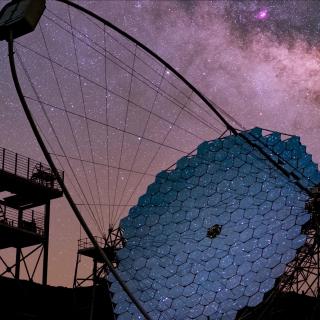 The LST-1 telescope at La Palma