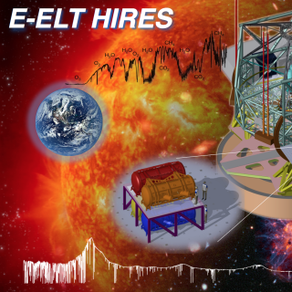 Illustration of the HIRES instrument and its adressed scientific goals. (Credit: HIRES consortium) Illustration of the HIRES instrument and its adressed scientific goals. (Credit: HIRES consortium)