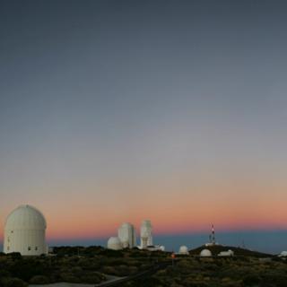 Teide Observatory at dawn.