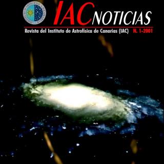 Portada IAC NOTICIAS, 1-2001. "Canibalismo galáctico"