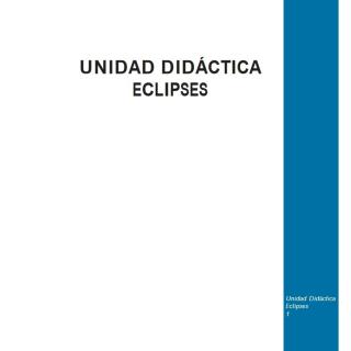 Eclipses. Unidad didáctica