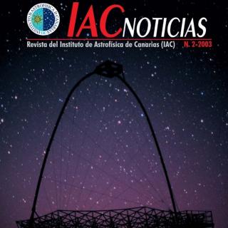 Cover IAC NEWS, 2-2003. "New telescopes"