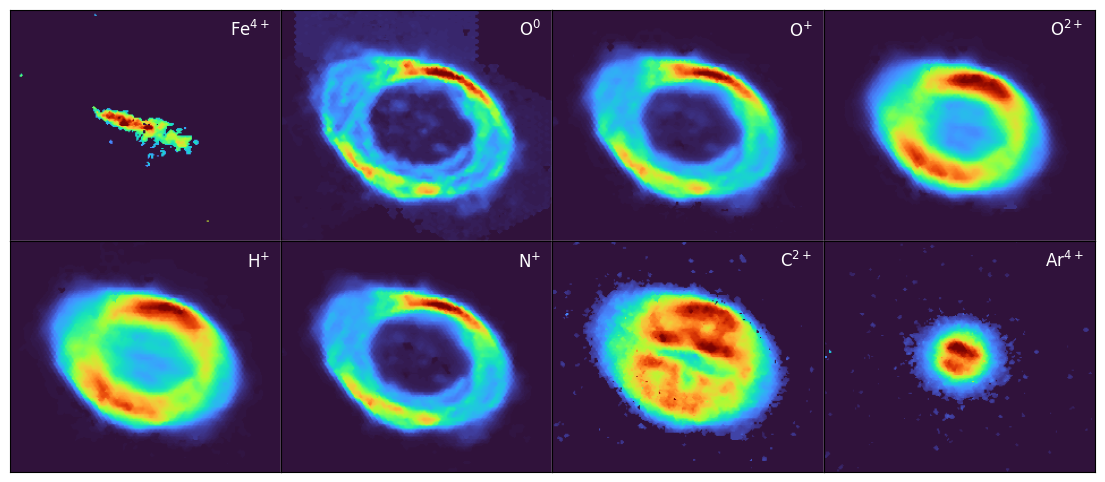 Individual WEAVE LIFU emission-line images of the Ring Nebula