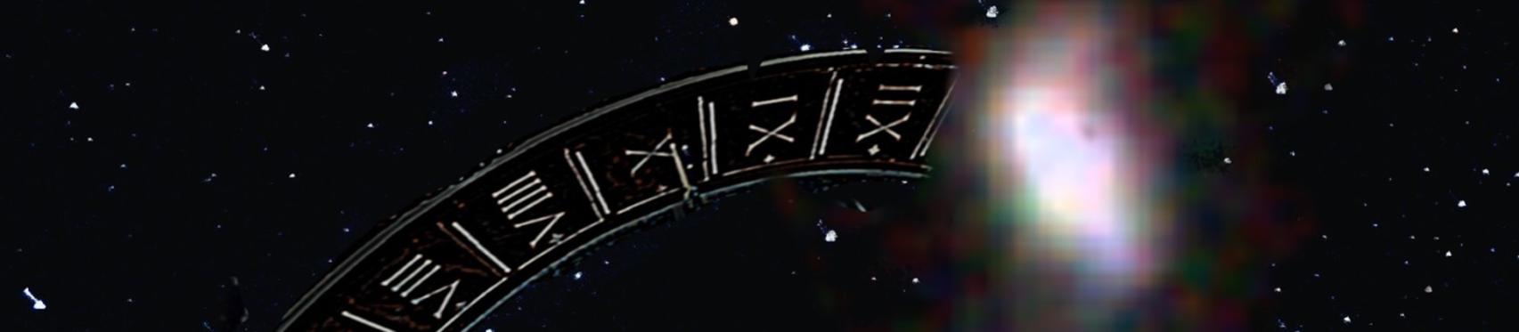 Artist's impression of the evolution of the galaxy ceers-2112